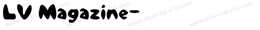 LV Magazine字体转换